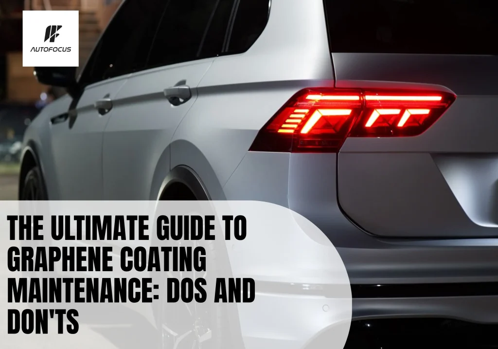 Tiguan R with matte paint protection film showing hydrophobic graphene coating maintenance benefits