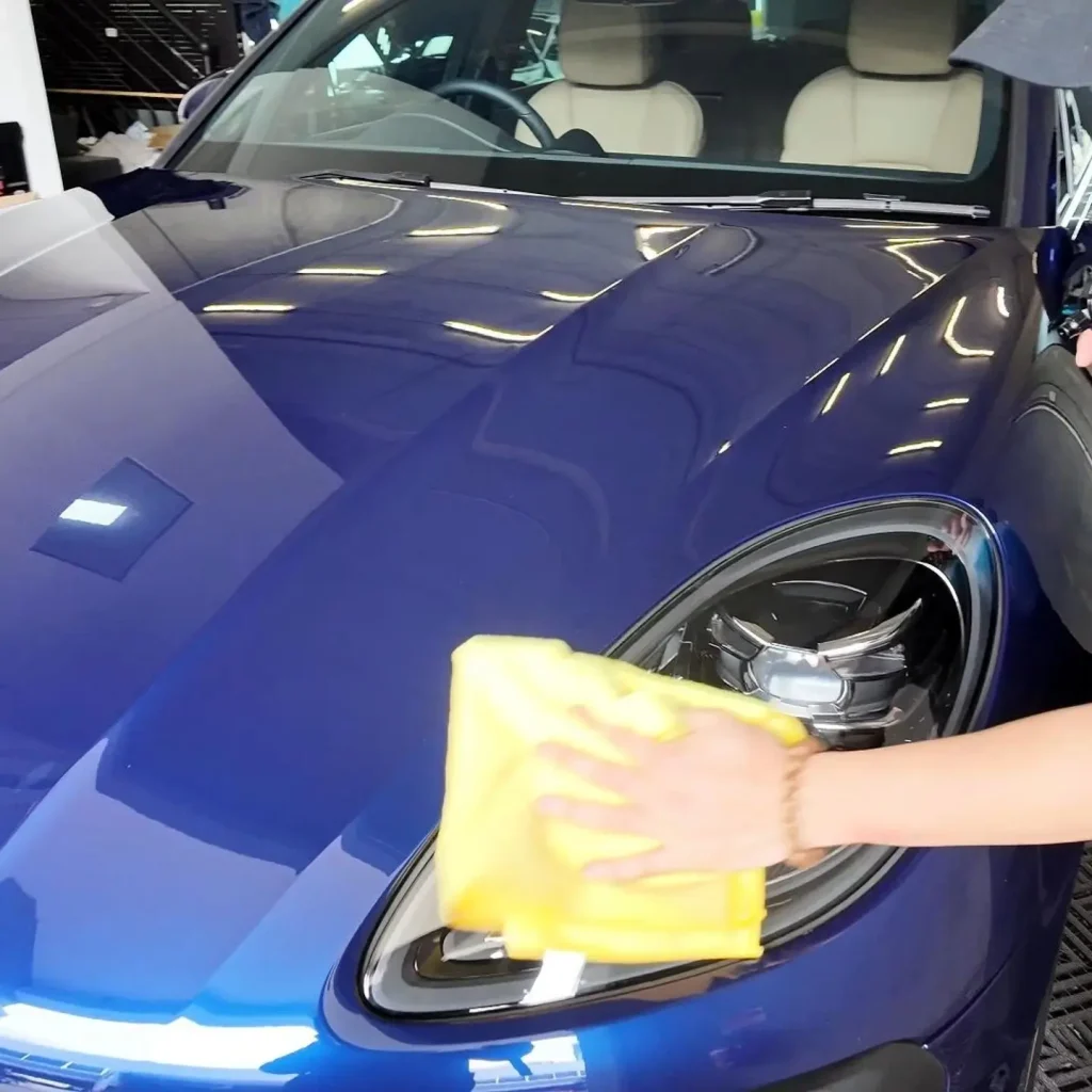 Porsche Macan paint protection film installation demonstrating professional car wrapping NSW services and ceramic coating