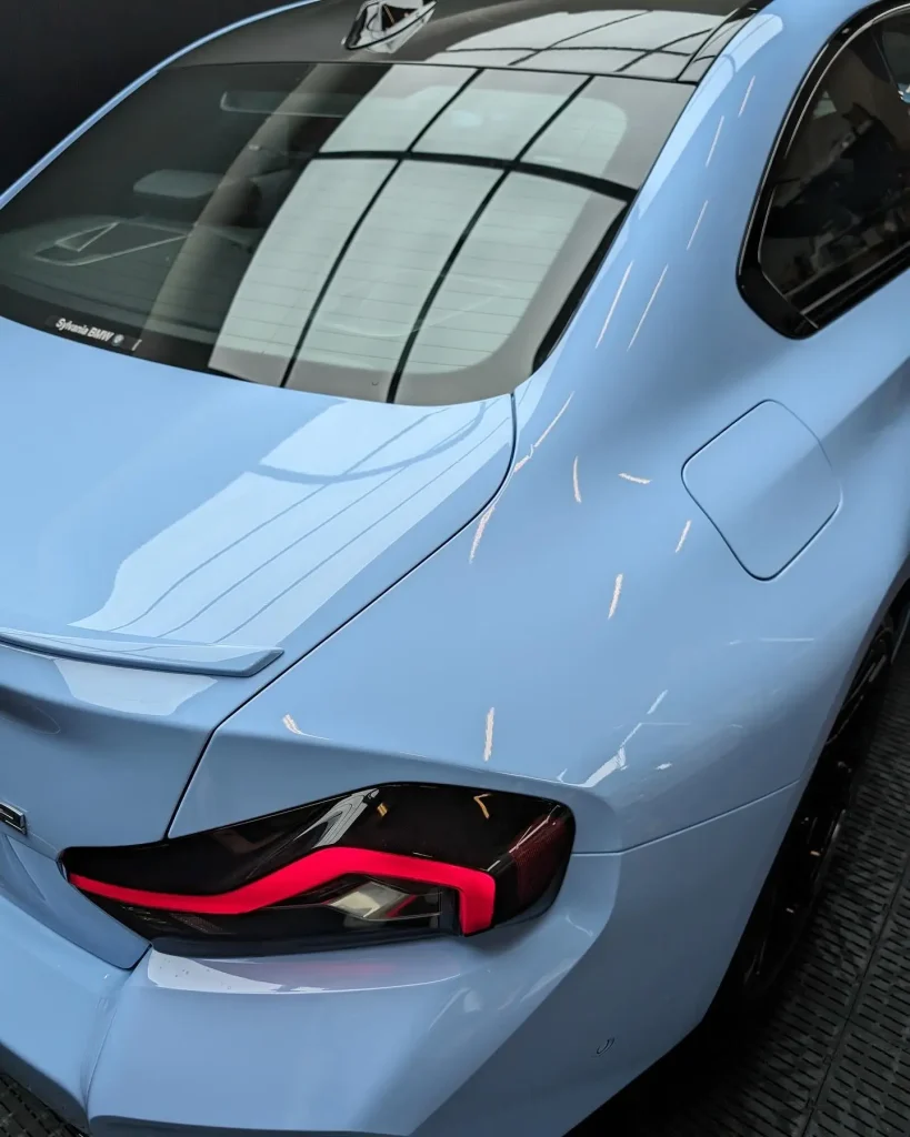BMW Paint Protection Film full coverage on M2 G87 with Suntek Reaction PPF