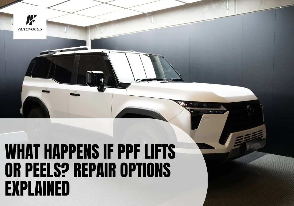 Satin paint protection film peeling prevention fresh install on white GX550